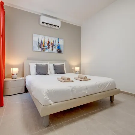 公寓 Elegant Penthouse Panoramic Terrace 斯利马